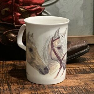Roy Kirkham "My Horse" fine bone china Lancaster mug featuring K M Hassell sig.